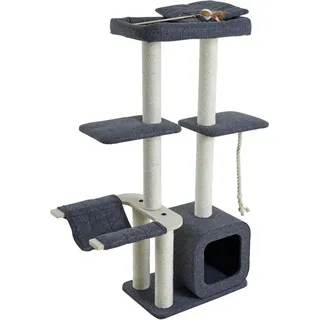 Estexo Kratzbaum Katzenbaum Katzenkratzbaum 155 cm Kletterbaum Spielbaum für Katzen 140 XXL