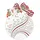 w. reuter & sohn - plauener spitze Fensterbild "Weihnachtskugel" Gr. 1, rot (ecru, goldfarben, rot), B:18cm H:25cm, Polyester, W. REUTER & SOHN - PLAUENER SPITZE, Fensterbilder, Made in Germany