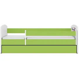 raumhirsch furniture Kinderbett Panda 80 x 180 cm Holzwerkstoff grün