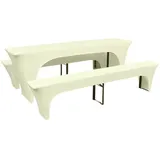 deluke Tischhusse ALAU Creme 220 x 50 x 80 cm