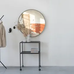 SPINDER DESIGN Wandspiegel Donna – schwarz, Ø90 cm
