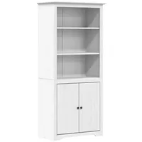 vidaXL Bücherregal BODO Weiß 82x40x173 cm Massivholz Kiefer