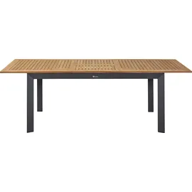 LC Garden Unicamo Ausziehtisch 180 x 90 x 75 cm Aluminium/Teak Natur