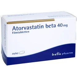 Atorvastatin beta 40 mg Filmtabletten 49 St