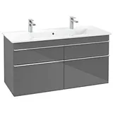 Villeroy & Boch Venticello Unterschrank A92901FP XXL, 115,3x59x50,2cm, Griff Chrom, Glossy Grey