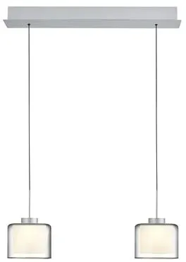 Hell LED-Pendelleuchte Klara Alu, Eisen, Stahl & Metall Grau Alu