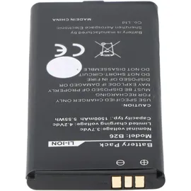 AccuCell Akku passend für Caterpillar CAT B26 Outdoor Handy, Li-Ion, 3,7 Volt 1500mAh
