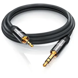 Primewire 2,5-mm-Klinke zu 3,5-mm-Klinke Audio Kabel, AUX, HiFi Audio Adapter Klinkenkabel - 1,5m