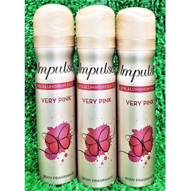 Impulse 3 er Pack Impulse Very Pink ohne Aluminium 3 x 75 ml Deodorant Deo