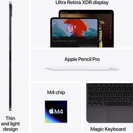 Apple iPad Pro 11" (5. Generation 2024) 1 TB Wi-Fi Space Schwarz