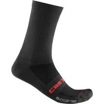 Castelli Re-Cycle Thermal 18 Radsocken Schwarz 35-39