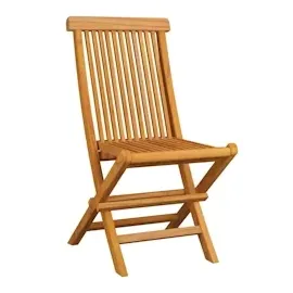 vidaXL Gartenstühle mit Grauen Kissen 6 Stk. Massivholz Teak