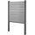 MCW WPC Sichtschutz 105 cm grau