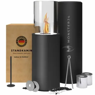 Monster24 Standkamin schwarz