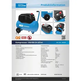 Güde 190/08/24 ölfrei