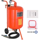 Vevor Mobiles Sandstrahlgerät 75,7 L Sandstrahlanlage ca. 244 cm Arbeitsschlauch Sandstrahler 60–110 PSI Arbeitsdruck ideal zum Entfernen von Rost, Farbe, Flecken und das Polieren großer Flächen