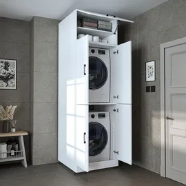 roomart DORA-II Waschmaschinenschrank 70 x 73,8 x 60 cm Weiß