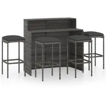 vidaXL Gartenbar-Set 5-tlg. Grau