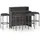 vidaXL Gartenbar-Set 5-tlg. Grau
