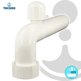 tecuro Abgangsbogen Ø 40 mm mit Rohrbelüfter Kunststoff weiß