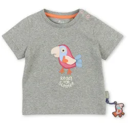 sigikid Baby T-Shirt Papagei Motiv | Shirts für Kinder | Grau