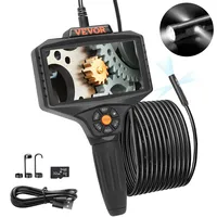 Vevor Endoskopkamera Dreifachlinse 5" IPS-Bildschirm 854x480 5m Kabel IP67 5000mAh Akku 180° drehbar