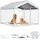 Vevor Hundezwinger, 2x2x1,6 m, Hundehütte mit Sicherheitsschloss, Outdoor Hundehaus mit UV-Beständiger & Wasserdichter Dachabdeckung, Robuste Hundegehege/Auslauf für Große Hunde
