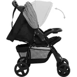 vidaXL 2-in-1 Kinderwagen hellgrau und schwarz 10383