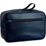 LEONHARD HEYDEN Montreal Kulturbeutel Leder 25 cm blau