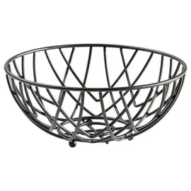 JUSTINUS Brotkorb LifeStyle Ø 30 cm Edelstahl Schwarz