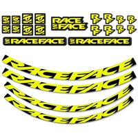 Race Face Decal Kit für AR | Arc Felgen Small neongelb