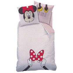 Kinderbettwäsche »Bettwäsche Minnie Mouse weiß rot 135 x 200 cm, 80 x 80 cm«, CTI