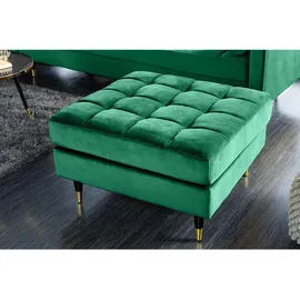 Riess-Ambiente Hocker COZY VELVET 80 x 0 x 0 cm Smaragdgrün