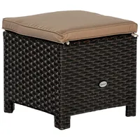 Merxx Salerno Gartenhocker 40 x 40 cm Braun Stahl
