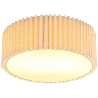 GLOBO Lighting - Deckenleuchte Deckenlampe Wohnzimmerlampe Metall Weiß Textil