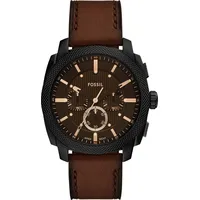 Fossil Chronograph »MACHINE (NEW GENERATION)«, Quarzuhr, Armbanduhr, Herrenuhr, Lederarmband,