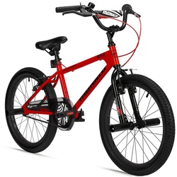 bergsteiger Kinderfahrrad Monaco 20 Zoll BMX, Kinderfahrrad, geeignet für 6, 7, 8, 9 Jahre, 1 Gang rot