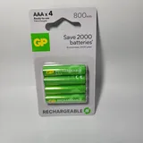 GP ×4  AAA  Akku - 1,2V  800mAh  4er Set Neu Ovp Telefon Batterien Aufladbar