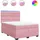 vidaXL Boxspringbett 140 x 200 cm Rosa