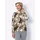Classic Basics Stehkragen-Shirt ecru-camel-bedruckt 50