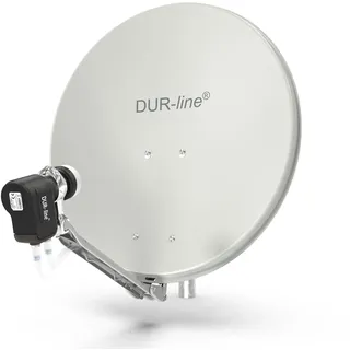 Dur-Line Select 2 Teilnehmer Set - Qualitäts-Alu-Satelliten-Komplettanlage - Sel...