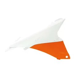Race Tech Airbox-Abdeckungen Orange/Weiß KTM, weiss