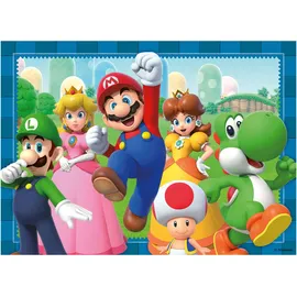 Ravensburger Kinderpuzzle 4x100 Teile - Nintendo Super Mario - Zeit für Mario!