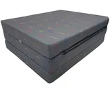 FORTISLINE - Klappmatratze 195x60x9cm - 3-teilige Faltmatratze - H2 Gästematratze - Camping Faltbare - Kamping Bett - Waschbar Bezug - Erwachsene Klappbar - Reisematratze - Schaumstoff Matratze