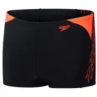 Speedo Hyperboom Badehose in schwarz-rot | Gr.: 140