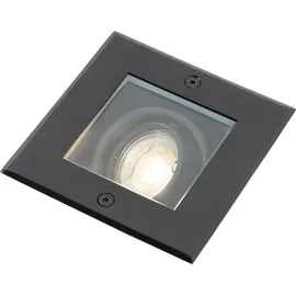 QAZQA Moderner Bodenspoiler Kunststoff verstellbar IP65 1x GU10 schwarz