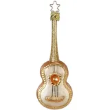 Inge-Glas Manufaktur Christbaumschmuck 12cm Glasfigur Gitarre Weihnachtskugeln Weihnachtsbaumschmuck