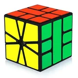 Maomaoyu Zauberwürfel Windmill Cube Speed Magic Cube Puzzle Magischer Würfel PVC Aufkleber für Schneller und Präziser mit Lebendigen Farben(Schwarz)