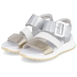 Rieker Klassische Sandaletten in gold/paper/silber | Gr.: 39