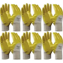 Schutzhandschuh Gebol Yellow Nitril Handschuh;6 Paar - 9